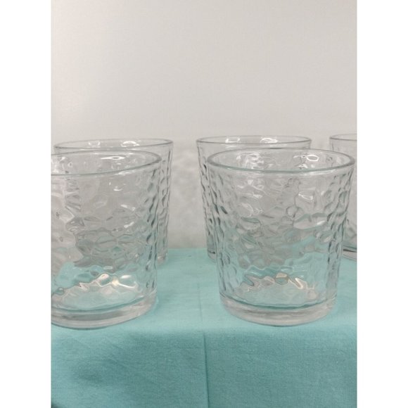 Short Tumbler Frost Clear Glasses Set Of 6 12oz 4"X31/2Made by Design - Picture 4 of 8